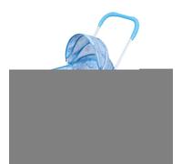 Metal Fabric Doll Stroller 24x44x55cm Foldable with Awning - Pretend Play Carriage For Girls, Role Playing Toy For Preschool