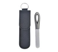 Metal Fingernail File Double-Sided Reusable Tool with Keychain Case | Nail File for Women Pedicure Manicure Beauty Grooming Hand Foot Care