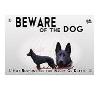 Metal Flat Beware of the Dog German Shepherd