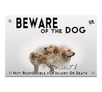 Metal Flat Beware of the Dog Hovawart