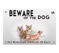 Metal Flat Beware of the Dog Pembroke