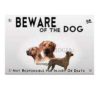 Metal Flat Beware of the Dog Ridgeback