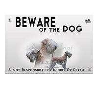 Metal Flat Beware of the dog Soft-Coated Wheaten Terrier
