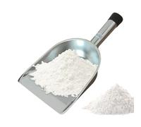 Metal Flour Shovel, Small Utility Scoop, Anti-Slip Ergonomic Coffee Bean Storage, Multipurpose Metal Spoon for Kitchen, Ice, Feed, Grain, 15.55x8.27x3.15 inches, Silver