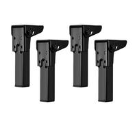 Metal Folding Table Legs - 4 Piece Hardware Kit for DIY Furniture Projects | Coffee Table Supports with Easy Installation, Strong Construction & Practical Replacement Parts for Balcony, Worksh