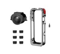 Metal Frame Rabbit Cage for Insta 360 X5 Protective Case with Cold Shoe 1/4 Expansion Bracket Action Camera Accessories