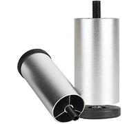 Metal Furniture Feet, Replaceable Sofa Legs, Heavy Duty Support Legs, Table Legs, M8 Height Adjustable, for Cabinets, Chairs, TV Cabinets, 4 Pack,Silver-12cm/4.7in