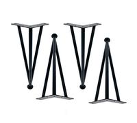 Metal Furniture Legs,Furniture Cabinet Feet,Adjustable Table Legs,Stainless Steel Feet,Three Rod Sofa Feet,for Nightstands,Replacement Feet,Rotation Adjustment, black35cm/13.8in
