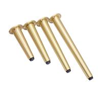 Metal Furniture Legs, Sofa Replacement Furniture Legs, Adjustable Brass Table Legs, Feet, Sofa Foot, Desk Chair, Set of 4, with Screws, 4inch/ 10inch