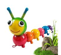 Metal Garden Animals - Colorful Iron Caterpillar Sculpture, Spring Antennae Accent, Decorative Yard Ornament, Whimsical Outdoor Display Piece | Charming Metal Artwork,For Patio Lawn Fence Backyard