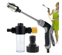 Metal Garden Hose - Nozzle Sprayer, Adjustable Water Spray Tool, Heavy Duty Hoses Accessory for Lawn Gardens | Perfect Ideal Suitable for Washing Cars Watering Plants Gardening Outdoor Use