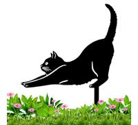 Metal Garden Stake - Decoración de estatua negra, decoración de estatua de jardín para patio, jardín de hierro y animales, para amantes de la tienda de mascotas y paisajismo | Pathway Art Decor