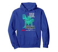 Metal Gear Box Art Japan Retro Gamer Classic 8 bits Stealth Sudadera con Capucha, Unisex para Adultos, Azul Real, M
