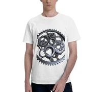 Metal Gear - Camiseta estampada de algodón puro para hombre, suave, transpirable, uso diario para deportes, viajes, casa, blanco, M-7XL