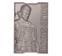 Metal Gear Solid 2 Solid Snake Limited Edition - Lingote de metal en relieve