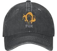 Metal Gear Solid Fox Hombres Mujeres Gorra De Béisbol Vintage Sombrero-Papá Casuales Gorras Vaquera para Caza Ciclismo Viaje