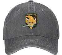Metal Gear Solid Fox Mujeres Hombres Sombrero-Papá Casuales Gorra De Béisbol Clásica Gorras Vaquera para Golf Pesca Caza