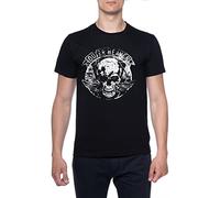 Metal Gear Solid Outer Heaven Hombres Camiseta De Manga Corta Negro Cuello Redondo Men T-Shirt Black Round Neck S