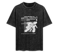 Metal Gear Solid Rex Owners Workshop Manual Mens Black T-Shirt Top Unisex tee L