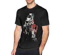 Metal Gear Solid T Shirt Metal Gear Solid V T-Shirt Streetwear Awesome tee Shirt Short-Sleeve Men 100% Cotton Tshirt Blacks Size S