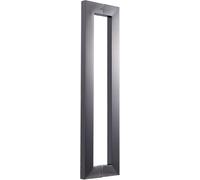 Metal Glass Door Pulls Grab Easy to Install,Door Pull Handle Internal External, Contemporary Door Handles Two-Side Design, Shower Basement Patio Door(Gray,Length 100cm(39.5inch))