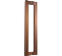 Metal Glass Door Pulls Grab Easy to Install,Door Pull Handle Internal External, Contemporary Door Handles Two-Side Design, Shower Basement Patio Door(Rose Gold,Length 44cm(17.3inch))