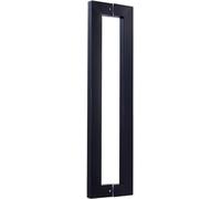 Metal Glass Door Pulls Grab Easy to Install,Door Pull Handle Internal External, Contemporary Door Handles Two-Side Design, Shower Basement Patio Door(Black,Length 120cm(47inch))