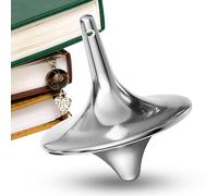 Metal Gyro-Small Precision Alloy Top, Desktop Movie Prop, Long Rotation Fingertip Toy, Silent Office Fidget, Stress Relief, Pocket Portable Totem | For Adults