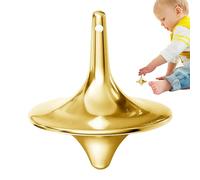 Metal Gyro-Small Precision Alloy Top, Desktop Movie Prop, Long Rotation Fingertip Toy, Silent Office Fidget, Stress Relief, Pocket Portable Totem | For Adults