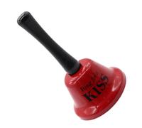 Metal Hand Bell - ABS Handle Iron Electroplated 75x130mm | Funny Call Bell, Christmas Copper ServiceBell, Ring For A Beer Desk Bells, Bar Restaurant Party Prop Bells | Party Use