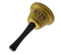 Metal Hand Bell - ABS Handle Iron Electroplated 75x130mm | Funny Call Bell, Christmas Copper ServiceBell, Ring For A Beer Desk Bells, Bar Restaurant Party Prop Bells | Party Use