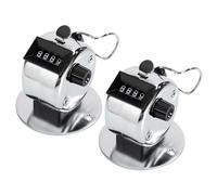 Metal Handheld Tallies Counter 4 Dígitos Clickers Counter Mechanical Counter Clickers Pitchs Counter para Coaching