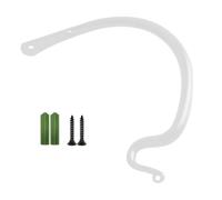 Metal Hanging Rack 9in Anti Corrosion Indoor Outdoor Decorative Hooks for Plants Bird Feeders Hanging Household Hanger White