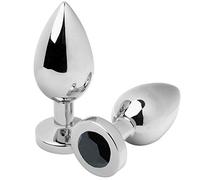 Metal Hard Metalhard Anal Plug Diamond Medium 7.62Cm 150 g