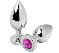 Metal Hard Metalhard Anal Plug Diamond Medium 7.62Cm 150 g