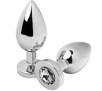 Accesorio anal anatómico de diamante de cristal claro de 5.71cm