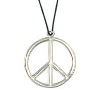 W WIDMANN METAL HIPPY PEACE PENDANT - 70'S FANCY DRESS (accesorio de disfraz)