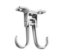 Metal Hooks, Ceiling Hanger Organizer, 180°/360° Rotating Storage Holder, Heavy-Duty Space-Saving Design, Easy Installation, Ideal for Bathroom, Shower, Wall, Under Cabinet Storage Use