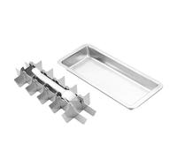 Metal Ice Tray - Metal Ice Trays For Freezer, 18-Slot Stainless Steel Ices Cube Molds, Easy Release Detachable Retro Design For Cocktails, Champagne, Coffee Drinks & Water, Vintage Style Ices Maker