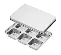 Metal Ice Trays Reusable Cube Maker Container Holder