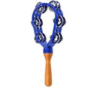 Metal Jingles, Hand Held, Musical Tambourine, Percussion Instrument, Eco-friendly, Wooden Handle Handheld Musical Tambourine,Percussion Instrument Waterproof Design Musical Tambourine Metal Jingles, H