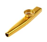 Metal Kazoo Flauta Instrumento Música Armónica Práctico Dorado