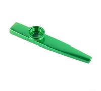 Metal Kazoo para adultos y niños, instrumento de zumbido de aleación de aluminio con sonido elegante, no necesita teoría musical, perfecto para fiestas y canciones (dorado) (verde)