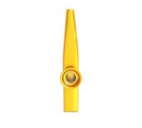 Metal Kazoo para principiantes, instrumento armónica de boca de aluminio con diseño compacto, compatible con tocar la guitarra, color dorado