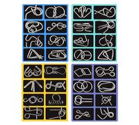 Metal Knobel Games - Metal Puzzle Juegos, Fiesta Sorpresas Desafío, Sorpresas Desafío Juguetes | Juego de paciencia de alambre para desenredar para niñas adultos hogar niño