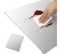 Metal Laptop Stand with Mouse Pad For Office, Aesthetic Desk Mat For Home Computer, Creative Modern Style Decor Accessory, Sturdy Ergonomic Desktop Organizer, 14"x9" Black