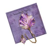 Metal Leaf Bookmark Retro Botanical Leaf Book Marker | Bookmarks Vintage for Reading Library School Dorm Office Women Men Teacher Writer Student