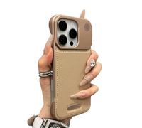 Metal Leather Frameless Aromatherapy Magnetic Case for Samsung S23/24/25U Series, Half-Cover Design, (S25U,Gold)