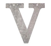 Metal Letra V, galvanizado Altura 12 cm Alfabeto - Initialien