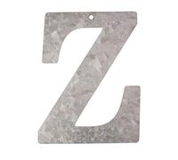 Metal Letra Z, galvanizado, altura 12 cm Alfabeto - iniciales)